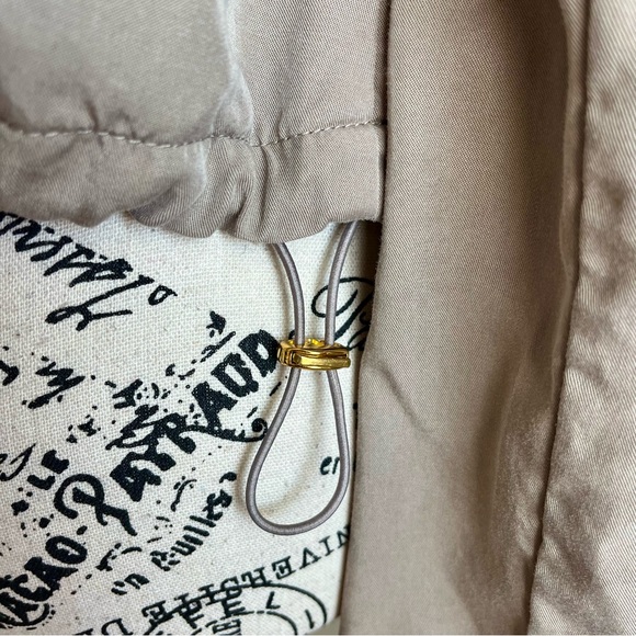 Anthro Daughters of the Liberation Fly Me Away Anorak Bomber Jacket Tan Sz M - Picture 14 of 16